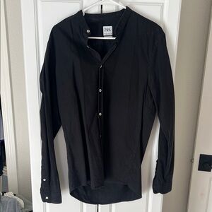 Zara Classic Black Long Sleeve Shirt